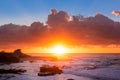 Beautiful sunset at the coast, La Jolla