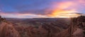 Beautiful sunset from Dead Horse Point in Moab Utah Royalty Free Stock Photo