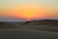 Beautiful Sunset in Desert