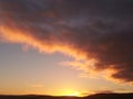 Beautiful sunset at Donegal hights. Royalty Free Stock Photo