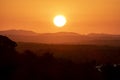 Beautiful sunset in dyllic beach in Boipeba Island, Brazil Royalty Free Stock Photo