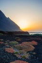 Beautiful sunset in El Hierro Island