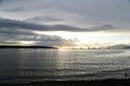 The beautiful sunset at the English bay Vancouver.