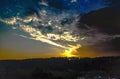 Beautiful SunSet in the evening Royalty Free Stock Photo