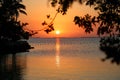 Beautiful Sunset in the Florida keys Royalty Free Stock Photo