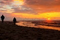 A beautiful sunset at the Gaza beach