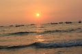 Sunset in Goa, Indian ocean