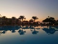 Beautiful sunset in Hurghada Royalty Free Stock Photo