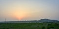 Beautiful Sunset at Indus River also known as Sawat river and si Royalty Free Stock Photo