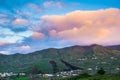 Beautiful sunset on the island of Tenerife, Canary Islands, Spain Royalty Free Stock Photo