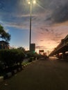 Beautiful sunset jakarta