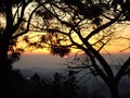 Beautiful sunset , jammu , india Royalty Free Stock Photo