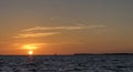 Beautiful sunset in Key Largo, Florida Royalty Free Stock Photo