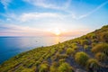 Beautiful sunset at Krating Cape, Nai Harn beach, Phuket, Thailand