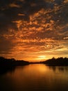 Beautiful Sunset on Lake Ontario Royalty Free Stock Photo