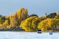 Beautiful sunset in the Lake Wanaka,New Zealand. Royalty Free Stock Photo