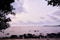 sunset landscapes on beach in Thailand