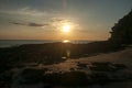 The beautiful sunset at Lanta island, Krabi, Thailand