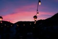 Beautiful colonial town. Sunset in the magical town, Taxco de Alarcon, Guerrero, Mexico Royalty Free Stock Photo