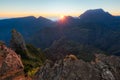 Sunset at Maido in Saint-Paul, Reunion Island