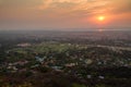 Beautiful sunset in Mandalay