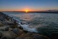 Beautiful Sunset at Marina del Rey Royalty Free Stock Photo