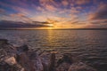 Beautiful Sunset at Marina del Rey Royalty Free Stock Photo