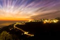 Beautiful sunset at Mcleodganj, Dharamsala, Himachal pradesh, India. Royalty Free Stock Photo