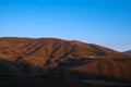 Beautiful sunset in the mountains. Summer vacation. Mountain landscape