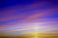 Sky at dusk, San Diego, California Royalty Free Stock Photo