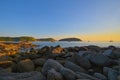 Beautiful sunset at Nai Harn Beach