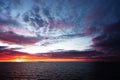 beautiful sunset or sunset over the baltic sea Royalty Free Stock Photo