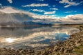 Sunset over Jackson lake of Grand Tetons National Park, USA Royalty Free Stock Photo