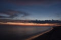 Beautiful sunset over calm sea Liepaja Latvia Royalty Free Stock Photo