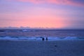 Beautiful sunset over Camps Bay in Cape Town, South Africa Royalty Free Stock Photo