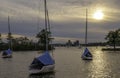 Only in Boston at Sunset Royalty Free Stock Photo