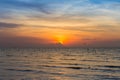 Beautiful sunset over coastline Royalty Free Stock Photo
