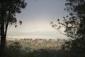 A beautiful sunset over the landscape of Toowoomba, Australia Royalty Free Stock Photo