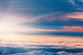 Sunset over the mountains, Madeira Royalty Free Stock Photo