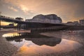 Beautiful sunset over Pier Royalty Free Stock Photo