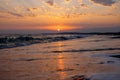 Beautiful sunset over sea. Royalty Free Stock Photo