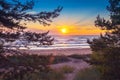 Beautiful sunset over sea Royalty Free Stock Photo