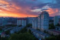 Beautiful sunset over Sochi Royalty Free Stock Photo