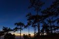 Beautiful sunset at Phukradung National Park, Loei, Thailand Royalty Free Stock Photo