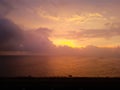 Beautiful Sunset at Porbandar Beach Royalty Free Stock Photo