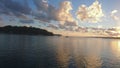 Beautiful sunset in Port Vila Royalty Free Stock Photo