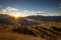 Beautiful sunset of Queenstown, New Zealand Royalty Free Stock Photo