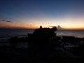 Beautiful sunset. Pura Tanah. Bali