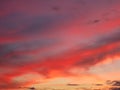 Beautiful sunset sunset red clouds dawn color Royalty Free Stock Photo