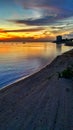 The beautiful Sunset of river Amazon